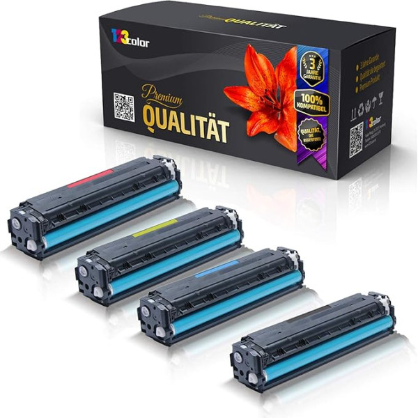 123Color 4x alternatyvios XXL tonerio kasetės, suderinamos su HP Color HP Laserjet CM1312 CBMFP ColorHP Laserjet CM1512A CM1512H CM1512 NFI CM1512W CP1210 CP1213 CP1214 CP1214N CP1215 CP1216 CP1217 rinkinys