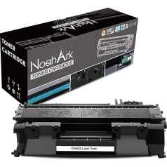 NoahArk saderīga CE505X 05X tonera kasetne, kas paredzēta HP Laserjet P2030 P2035 P2035n P2050 P2055 P2055d P2055dn P2055x i-SENSYS LBP6300dn LBP6650dn LBP6670dn 690 6900 lappuses (1 iepakojums melns)