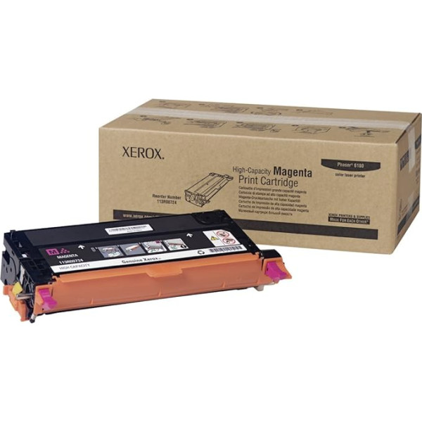 Xerox 113R00724 Phaser 6180 Tonerkartusche hohe Kapazität 6.000 Seiten, magenta