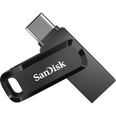 Flash atmiņas disks ultra dual go sdddc3-128g-g46 (128 gb; usb 3.0, usb-c; krāsa melna)