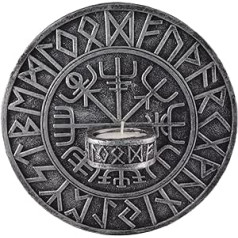 Viking Compass Vegvísir Nordic tējas lampiņu turētājs - piestiprināms pie sienas