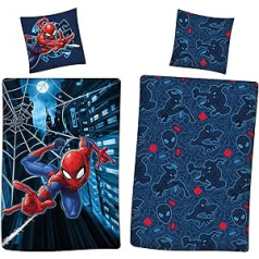 AYMAX Spiderman Flanel patalynė 80 x 80 cm + 135 x 200 cm