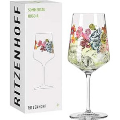 Ritzenhoff 2931006 Aperitīva stikls 500 ml - Summer Dew sērija - motīvs Nr. 6 ar augu un koku - ražots Vācijā