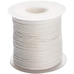 1 Roll 200 Feet Organic Cotton DIY Natural Candle Braided Wicks String String String for Candles DIY and Candle Making