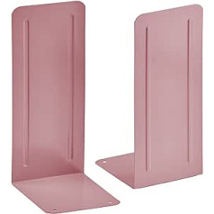 Acrimet Jumbo Premium 9 colių rožinės spalvos metaliniai knygų laikikliai – pora