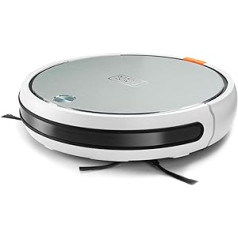 Black + Decker BXRV500E Robot Vacuum Cleaner 4 in 1 Vacuums, Sweeps, Wipes and Scrubs. 4 Cleaning Modes. Intelligent Navigation. Programmable. Double Filter System. Remote Control