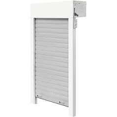 Schellenberg 20098 pilns PVC mini rullīšu slēģu komplekts - 100 x 120 cm balts/pelēks, slēģus var saīsināt augstumā un platumā, ar integrētu EPS izolāciju un plašiem piederumiem