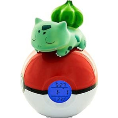 Teknofun Pokémon Bisasam radijo žadintuvas su šviesos efektu 15 cm