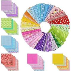 42 gabali 24,8 x 24,8 cm kokvilnas auduma šūšana savārstījums kvadrātu quilting saišķis asorti raksti drānas šūšanai DIY mākslas darbu aksesuāri scrapbooking quilting