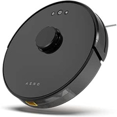 AENO RC3S Robot Vacuum Cleaner Wiping Function / Laser Sat Nav / 150 m² Black