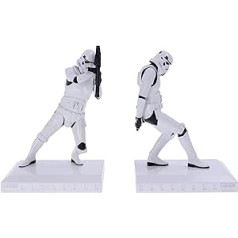 Nemesis tagad oficiāli licencēts oriģinālās Stormtrooper Bookend figūriņas, sveķi, balts, 18,5 cm