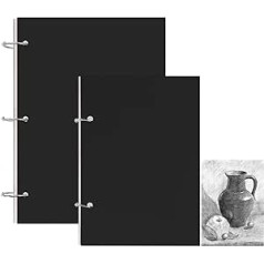 2 Pack A4 A5 70 Sheets 140 Pages Binding Sketchbook Kraft Cover Sketchpad for Drawing and Sketching