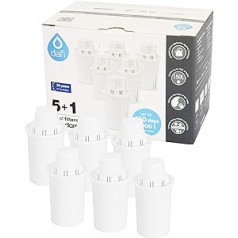 Dafi universālās ūdens filtru kasetnes, plastmasa, balta, iepakojumā 6 (1 iepakojums)