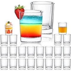 24oz Square Shot Glasses — dzidrs, smags pamats — ideāli piemērots degvīna tekilai