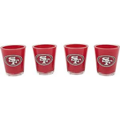 NFL Sanfrancisko 49ers unisex stiklu komplekts, standarta akrila ventilatora preces, sports