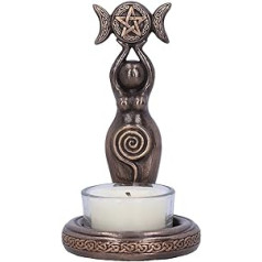 Nemesis Now Triple Goddess tējas lampiņas turētājs 12cm bronzas