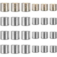 Romadedi Tea Light Holder Glass Silver Tea Light Glasses - 24 Pieces Votive Candle Holder for Tea Lights Floating Candles for Wedding Party Christmas Table Decoration Living Room Decoration, S + L