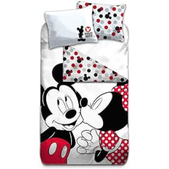 AYMAX SPRL Mickey & Minnie Mouse Vintage gultas veļas komplekts 140 x 200 cm + 63 x 63 cm