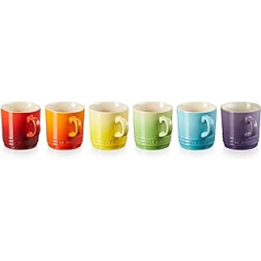 Le Creuset 6 kapučīno krūzīšu komplekts 200 ml Rainbow 79114208359030