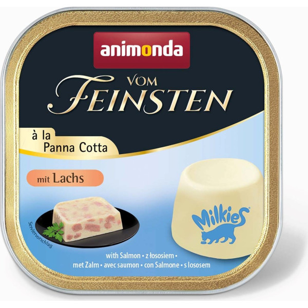 vom feinsten a la panna cotta lašiša drėgnas kačių ėdalas 100g