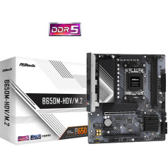 Pagrindinė plokštė b650m-hdv/m.2 am5 2ddr5 hdmi/dp matx