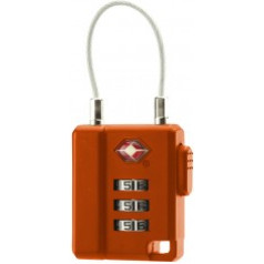 Atslēdziņa TSA COMBINATION lock with cable  Orange