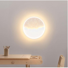 LED Children's Ceiling Light Star Ceiling Light for Children 30 cm Acrylic Lampshade Continuous Dimming with Remote Control Ultra Thin 5 cm Bedroom Ceiling Nursery Wall Light for Children