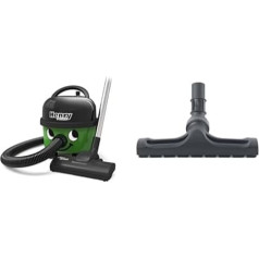 Numatic Henry Petcare HPC160-11 putekļsūcējs, zaļš, 620 W, 72 decibeliem & 900918 Grīdas uzgalis 300 mm ar birstēm un riteņiem piederumiem ar diametru 32 mm, melns