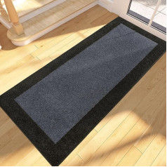 FCSDETAIL Dirt Trapper Mat Indoor 60 x 210 cm, neslīdošs durvju paklājs, mazgājams durvju paklājs, skrejceļš suņiem, ieejai, virtuvei un gaitenim