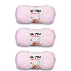 Bernat Softee Baby Pink dzija - 3 iepakojumi pa 141g - Akrils - 3DK (gaišs) - 360m - Adīšana/tamborēšana