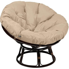 Classic Accessories Montlake 50-inch Water Resistant Papasan Cushion, Antique Beige, Outdoor Papasan Cushion