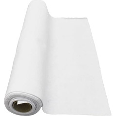 Bright Ideas White Felt Roll 45cm x 2,5m loksne 1,4mm mīksta bieza vilnas un sintētiskā filca, kas tiek piegādāta uz ruļļa Ideāli piemērots amatniecībai, šūšanai, Patchwork un mākslai un amatniecībai