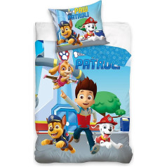 Viacom Paw Patrol PAW204027-4-135 Gultas veļas pārklājs 135 x 200 cm, 80 x 80 cm, kokvilna, zils