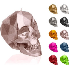 Candellana Skull Svece - Galvaskausa svece - Galvaskausa dekors - Helovīna dekors - Gothic dekors - Grunge dekoratīvā svece - Heavy Metal dekors - Grunge istabas dekors