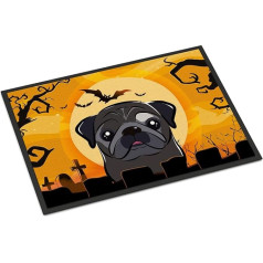 Caroline's Treasures BB1821JMAT Halloween Black Pug Doormat 24 