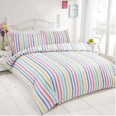 Rapport Home Sūnu komplekts Rapport Home Brushed Cotton Multi Stripe Flannelette Single Duvet Set