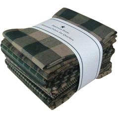 Dunroven House Homespun Fat Quarters, 45,7 x 53,3 cm, sarkans