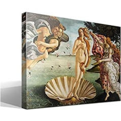 CF CuadroSFAMOSOS.ES CuadroSFAMOSOS.ES Sandro Botticelli Veneras piedzimšana 75 x 55 cm