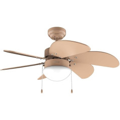 Cecotec - Griestu ventilators ar apgaismojumu EnergySilence Aero 3600 Vision Full Orange, 50 W, 91 cm, 3 ātrumi, 6 pārslēdzamas lāpstiņas, ziemas-vasaras režīms, vienkārša vadība, ķēdes slēdzis