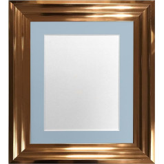 FRAME BY POST Firenzacopperwbluemts3040cm1210 Plastmasas rāmis, zils kronšteins, 30 x 40 cm, attēla izmērs 12 x 10 collas