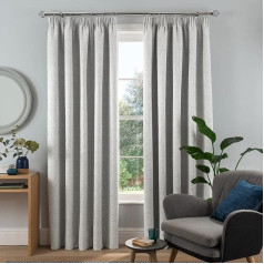 Sleepdown Textured Ribbed Pencil Pleat Blackout aizkari Siltumizolācijas aizkari guļamistabai Dzīvojamā istaba 66 x 72 collas pelēks 2 paneļi