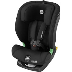 Maxi-Cosi Titan S Comfort i-Size, elpojošs, komfortabls audums, augoša bērnu sēdeklītis, 15 mēneši - 12 gadi (76-150 cm), ISOFIX autosēdeklītis, 5 sēdpozīcijas un 13 pagalvja līmeņi, autentiski melns