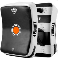 ZHONGLE Kick aizsardzība Izliektas kājas Kick Pad Martial Arts Liels pads Bokss Kikbokss Muay Thai Training Foot Target Ķermeņa aizsardzība MMA TKD Krav Maga cīņas mākslām