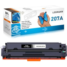 LOSMANN 207A W2210A With Chip Toner saderīgs ar HP 207A 207A 207X W2210X HP Color Laserjet Pro MFP M283fdw M255dw M282nw M283fdn M255nw (melns)