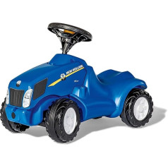 Rolly Toys rollyMinitrac NH T6010 (für Kinder von 1,5 - 4 Jahre, Ablage unter Motorhaube, Flüsterlaufreifen) 132089