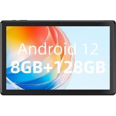 SGIN 10,1 collu planšetdators Android 12, 8GB RAM 128GB ROM (256GB paplašināms), 1280 x 800 FHD IPS, Octa Core līdz 1,6 GHz, 5 MP + 8 MP tālrunis, akumulators 6000 mAh, 2.4G/5G WiFi