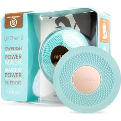 Foreo UFO Mini 2 LED sejas maska, Sarkanās gaismas terapija, Sejas maskas skaistumkopšana, Siltums, Korejas kosmētika, Sejas masāžas aparāts, Mitrinoša maska, Sejas maska, Sejas kopšanas līdzekļi, Sarkanās gaismas terapija, Sarkanās gaismas te