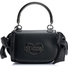 Love Moschino Sieviešu Borsa A Mano Black, melna, melna