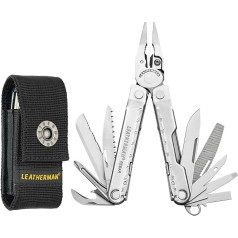 LEATHERMAN Rebar für Tasche, 17 Werkzeuge, Multifunktionswerkzeug, Edelstahl, 10,2 cm, 189,9 g, 7,3 cm