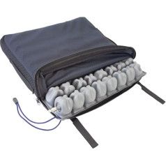 Mobiclinic®, Q-AIR, Antidekubitus Sitzkissen, Europäische Marke, Ergonomisches Kissen, orthopädisches Sitzkissen, Sitzkomfort, Luftkissen für Rollstuhl, 1 Ventil, 45 x 40 x 6 cm